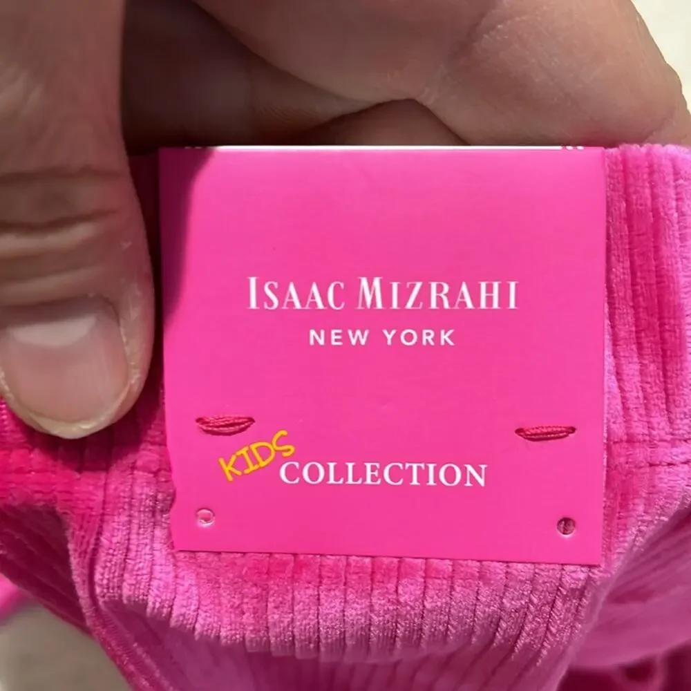 Issac Mizrahi 7/8 hot pink leggings elastic waist extremely soft bright NWT